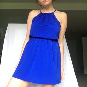 American Eagle Royal Blue Halter Dress